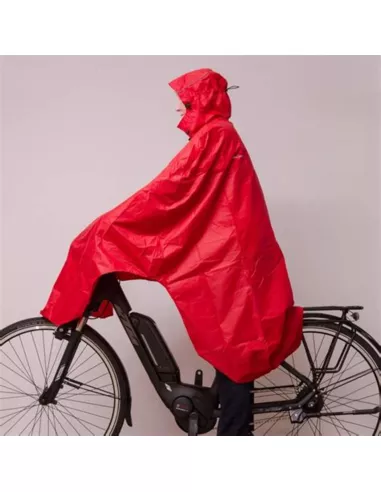 Lowland Outdoor Fietsponcho Rood